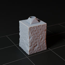 Pillar-Square-Stone-H250-A